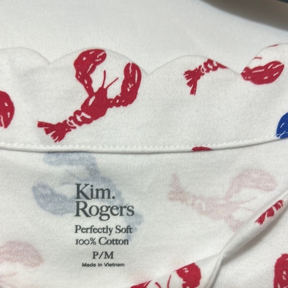 Kim Rogers Red and White Short Sleeve Tee - Picture 3 of 5